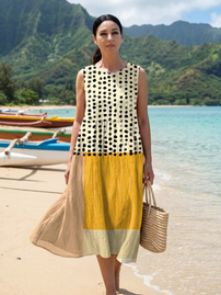 Hugo | Garden Dot Midi Dress