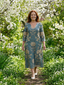 Skye | Gentle Shape Floral Midi Dress