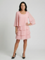 Della | Layered Flare Sleeve Knee Length Dress